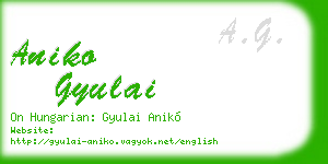 aniko gyulai business card